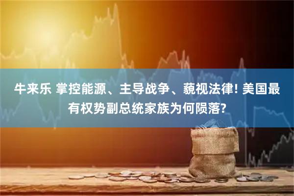 牛来乐 掌控能源、主导战争、藐视法律! 美国最有权势副总统家族为何陨落?