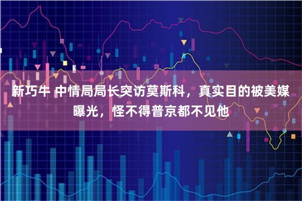 新巧牛 中情局局长突访莫斯科，真实目的被美媒曝光，怪不得普京都不见他